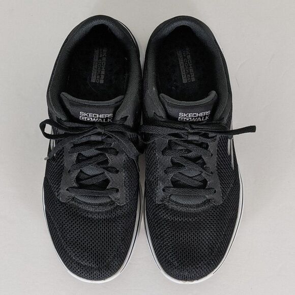 Skechers Black and White Sneakers Women's 9.5 - Picture 3 of 10